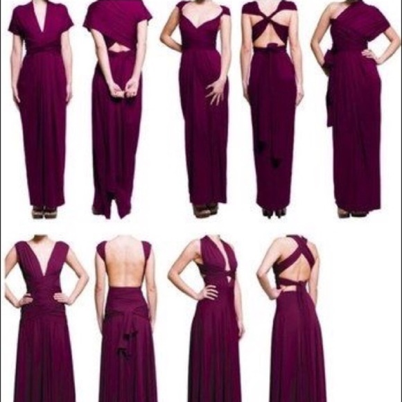 Von Vonni Multi way Gray Dress - Picture 3 of 13